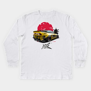 240SX nismo silvia s13 pandem yellow Kids Long Sleeve T-Shirt